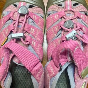 Keen Pink and Gray Kids' Sandals